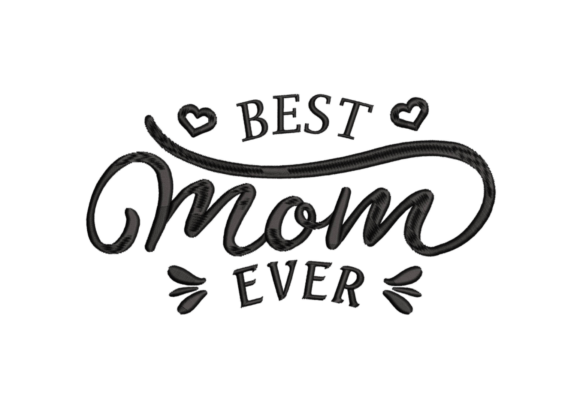Mom Embroidery Design