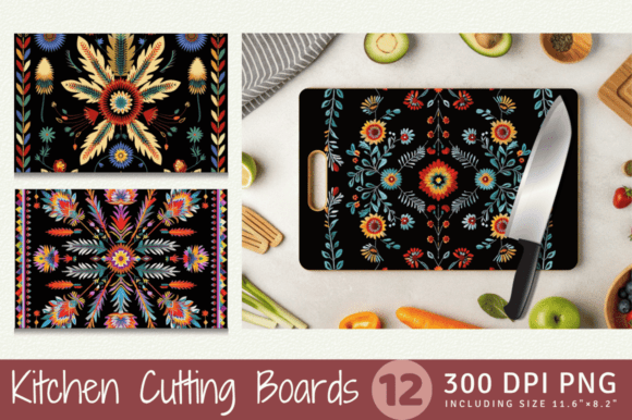 Native American Floral Embroidery Cuttin